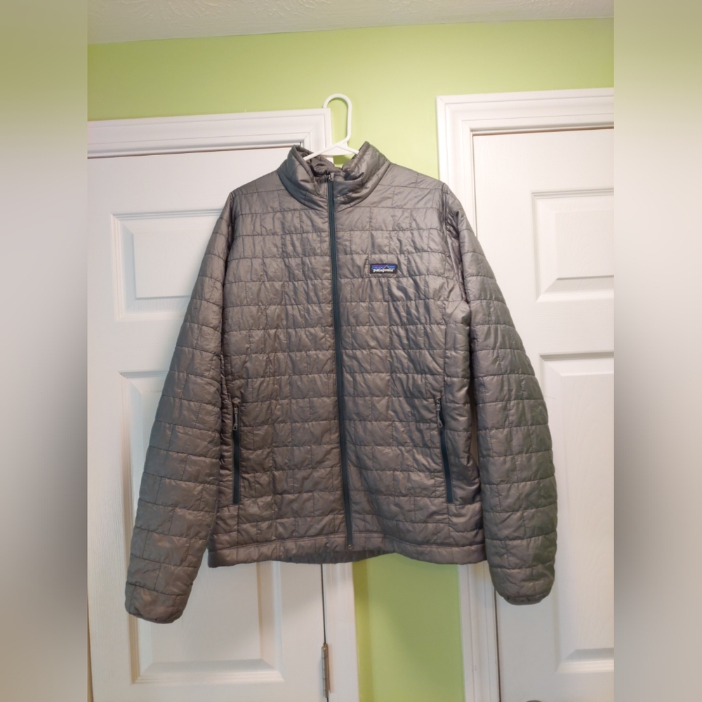 VGUC! Patagonia Nano Puff Men's Jacket, Sz L, Cave Gray